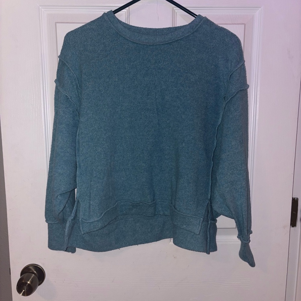 Zenana Outfitters Teal Pullover